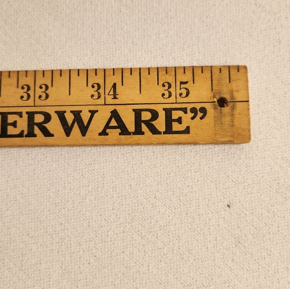 Vintage Everybody Needs Tupperware Folding Yardstick Made in USA - Picture 4 of 11